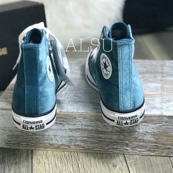 NWT Converse Ctas HI Velvet Teal W AUTHENTIC - Picture 5 of 8